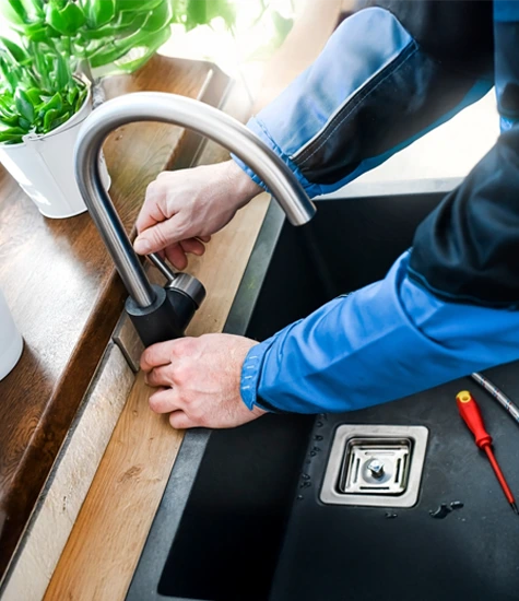 Repairing a sink pipe